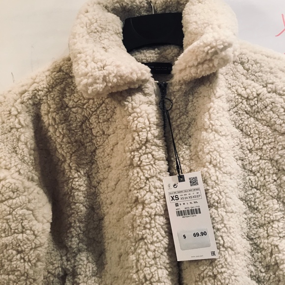 fleece bomber zara